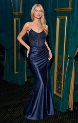 Hannah Gown - Fitted Gown With Beaded Bodice