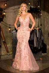Cynthia Gown - 3D Floral Lace Corset Dress