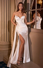 Addison Gown - Strapless Satin Bridal Gown