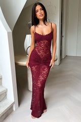 Kayden Maxi Dress - Burgundy