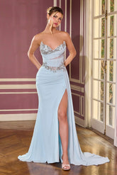 Bowie Gown - Beaded Sweetheart Chiffon Dress