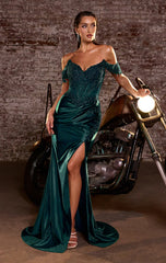 Verona Gown - Glitter Satin Corset Dress