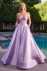 Annika Gown - A-Line Corset Dress With Pockets