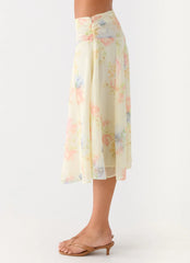 Valley Midi Skirt Spring Meadow