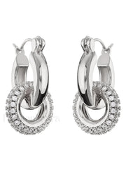 Polished Double Graceful Hoop Earrings