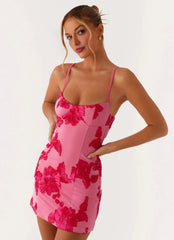 Elegeleges Exclusive - Alivia Mini Dress - Pink
