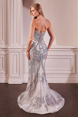 Corsica Gown - Pearl Embellished Gown