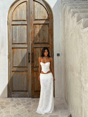 Lucy's CATHERINE CORSET TOP IVORY
