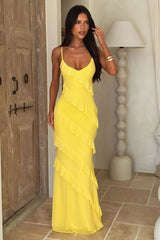 Pippa Maxi Dress - Baby Yellow