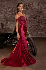 Verona Gown - Glitter Satin Corset Dress