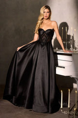 Annika Gown - A-Line Corset Dress With Pockets