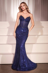 Renata Gown - Strapless Beaded Fitted Gown