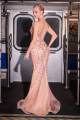 Bellamy Gown - Crystal Corset Mermaid Gown