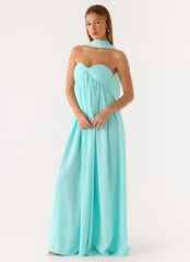 Celestino Scarf Maxi Dress Aqua