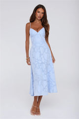 Tide Kissed Midi Dress Blue
