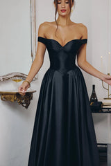Trista Gown - Satin A-Line Dress