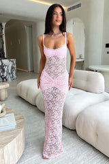 Kayden Maxi Dress - Baby Pink