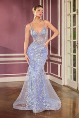 Cynthia Gown - 3D Floral Lace Corset Dress