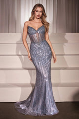 Renata Gown - Strapless Beaded Fitted Gown