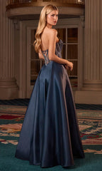 Mindy Mikado Ball Gown - Corset A-Line Evening Dress