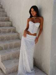 Lucy's CATHERINE CORSET TOP IVORY