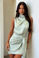 Santorini Mini Dress - Sage