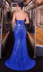 Fireworks Gown - Shimmering Strapless Beaded Dress
