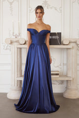 Trista Gown - Satin A-Line Dress