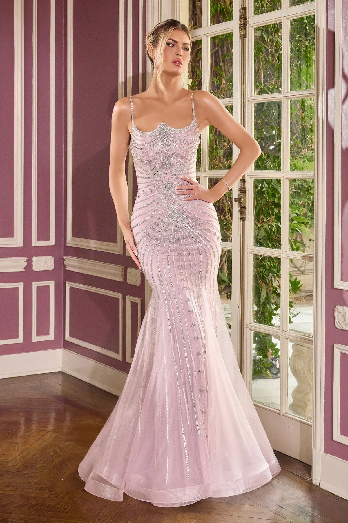 Rebekah Gown - Evening Dress With Detachable Bow Train