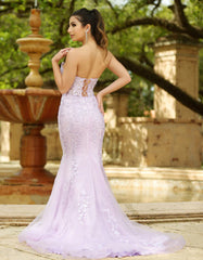 Reva Corset Gown - Lilac