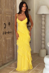 Pippa Maxi Dress - Baby Yellow