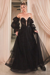 Lachlan Gown - Strapless Ball Gown With Removable Sleeves