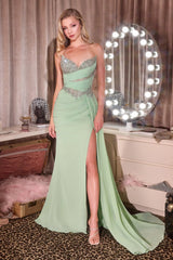Bowie Gown - Beaded Sweetheart Chiffon Dress