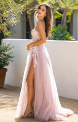 Solaine Gown - Mauve - Strapless Corset A-Line Dress