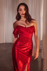 Phoebe Gown - Lace & Satin Fit & Flare Gown