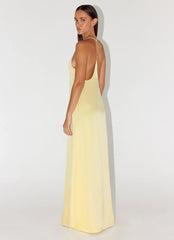 Fine Line Maxi Dress - Yellow