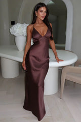 | Satin Maxi Dress